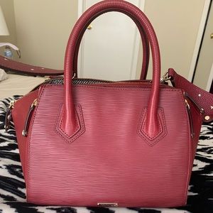 Rebecca Minkoff wine red satchel.